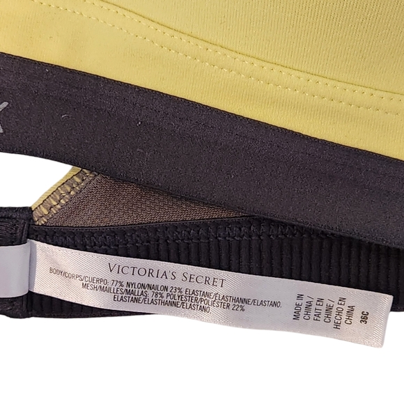 VSX Victoria's Secret Molded Cup Sports Bra - Yellow - Picture 7 of 8